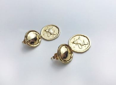 Zodiac Coin Earrings