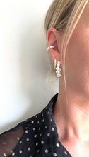 Nugget Pearl Hoops-gold or silver fittings
