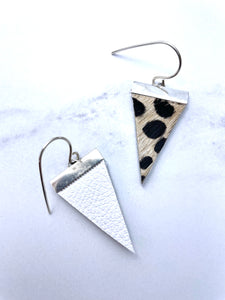 Cheetah Triangle Spear Earrings- Gold or Silver options