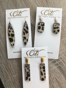 wild cat earrings- Three styles to choose from