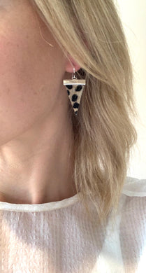 Cheetah Triangle Spear Earrings