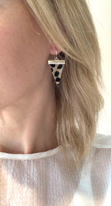 Cheetah Triangle Spear Earrings
