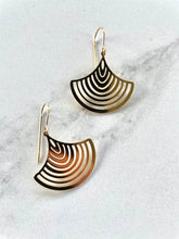Gold or Silver Luxe fan Earrings