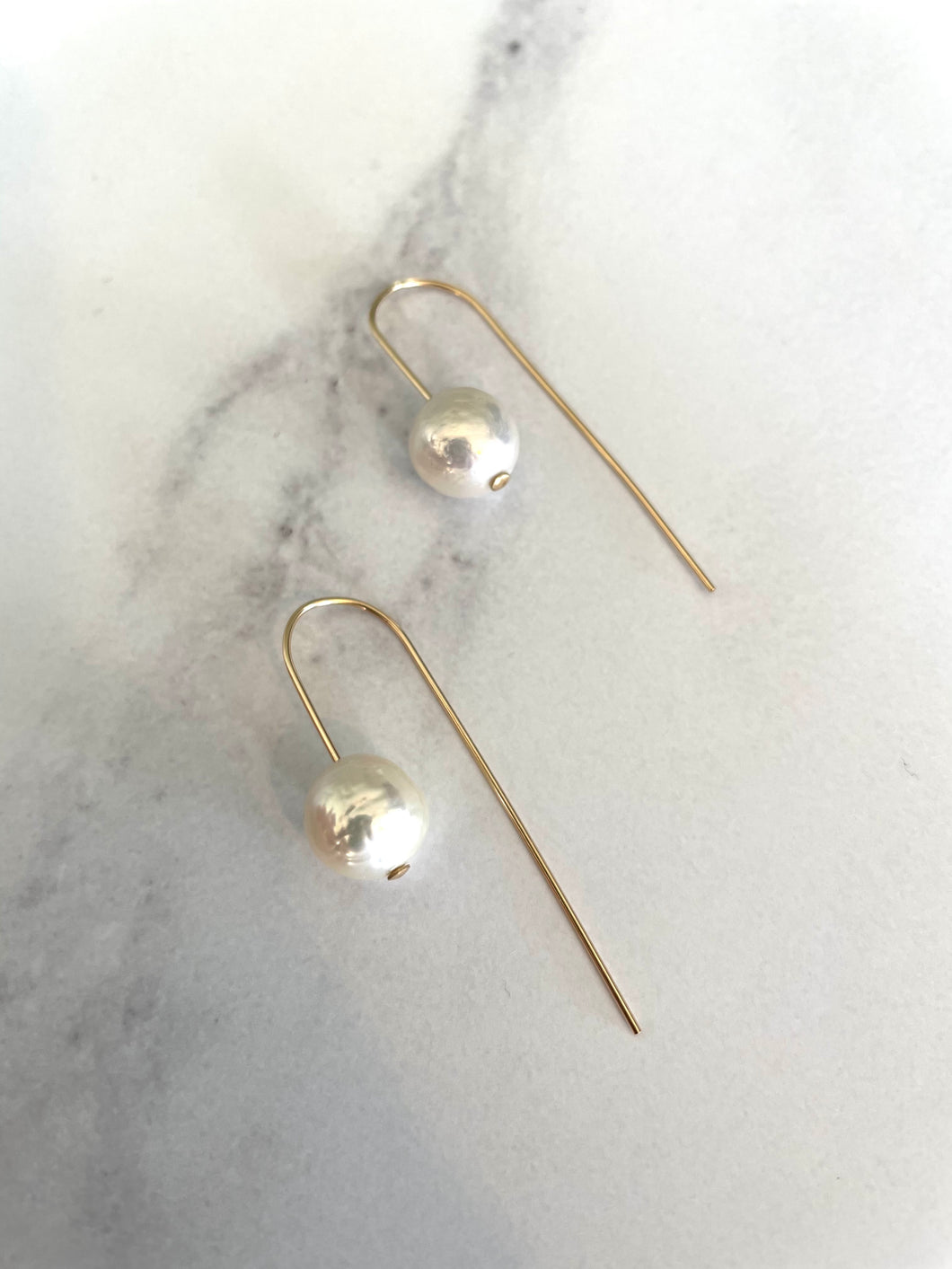 Handcrafted Fixed Ear wire Pearl Earrings